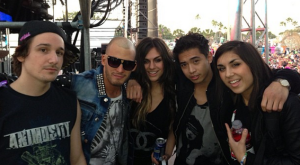 Nathan w/ Krewella & the other Co-Manager, Jake